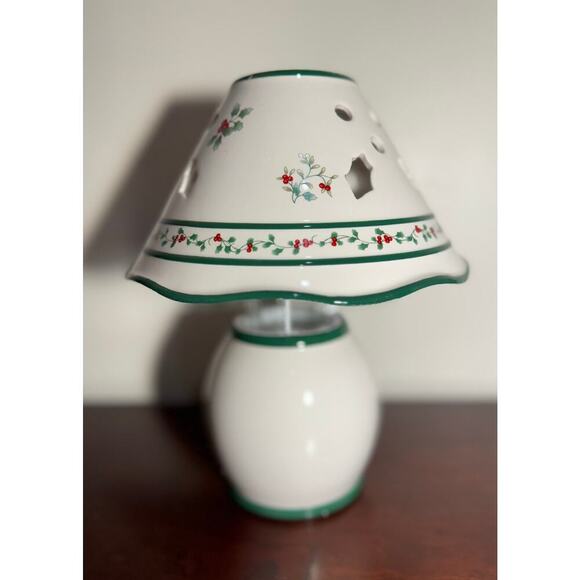 2004 Pfaltzgraff Winterberry Votive Lamp Candle Holder Christmas Holidays NIB - Picture 3 of 11